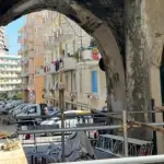 Restauro del voltino di via Diciotto Fanciulli, avviato il cantiere con ponteggio speciale
